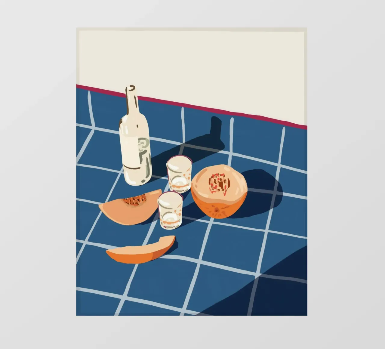 Melon Vodka Shots& Sunlight Dreams, un brindisi ai giorni spensierati telo in pvc da 83oranges
