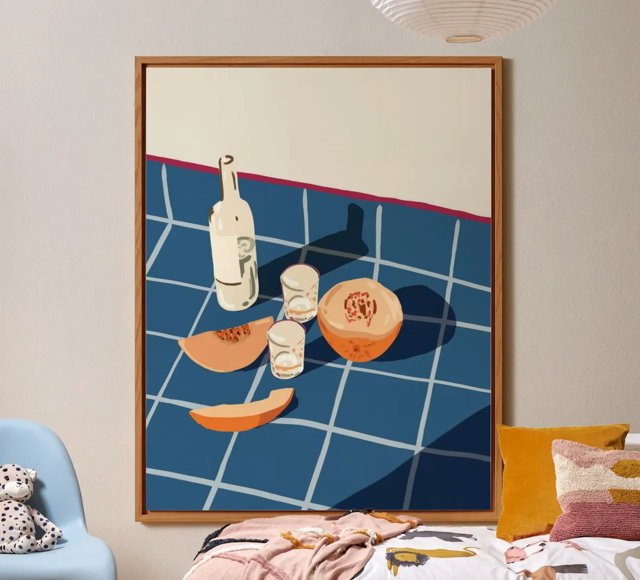 Melon Vodka Shots& Sunlight Dreams, un brindisi ai giorni spensierati alluminio dibond da 83oranges