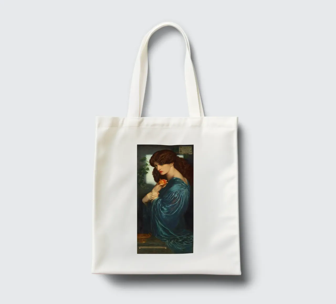 Dante Gabriel Rossetti's Proserpine borsa in juta da Venus Art
