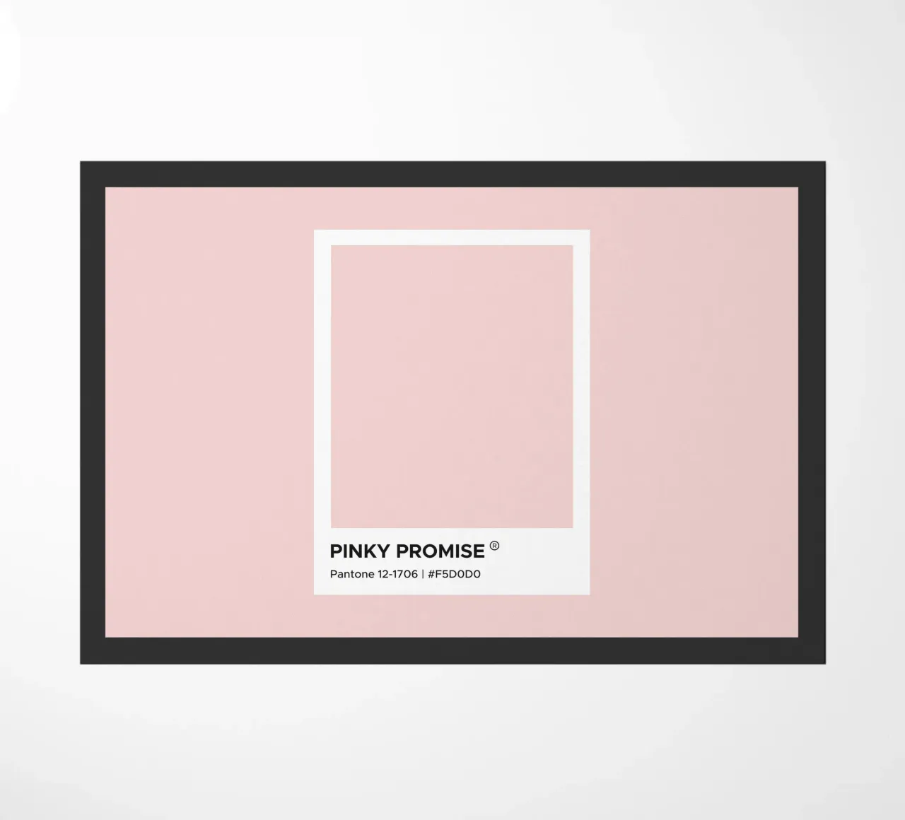 Promessa rosa Pantone zerbino da Paigaam Studio