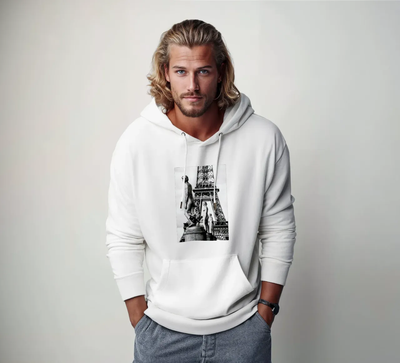 Tour Eiffel Trocad‚Ro felpa con cappuccio da Magdalena Martin Photography