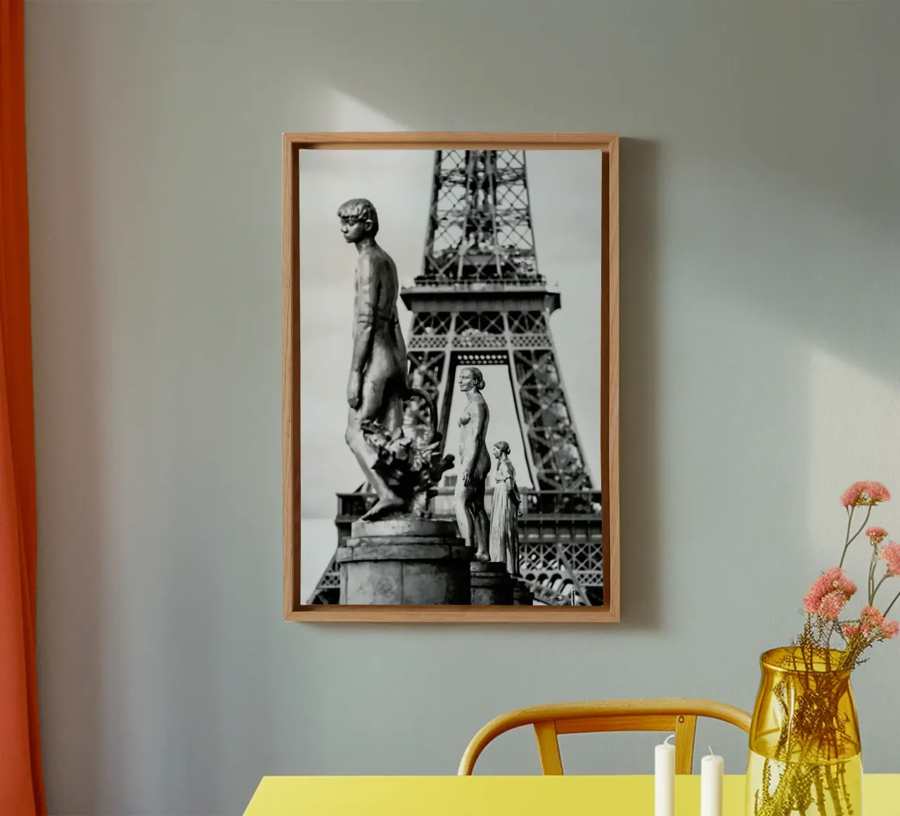 Tour Eiffel Trocad‚Ro tela con Cornice a cassetta da Magdalena Martin Photography