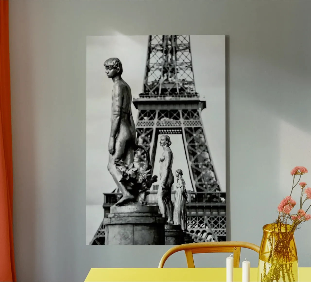 Tour Eiffel Trocad‚Ro tela con Cornice a cassetta da Magdalena Martin Photography
