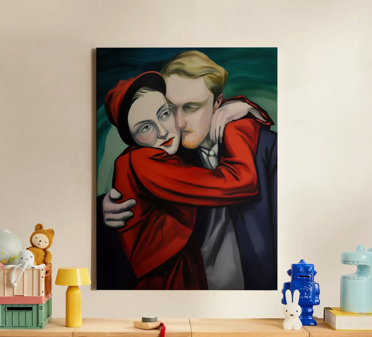 Sull'amore in tempi incerti | Quadro su tela, 2025 tela da Autofocus