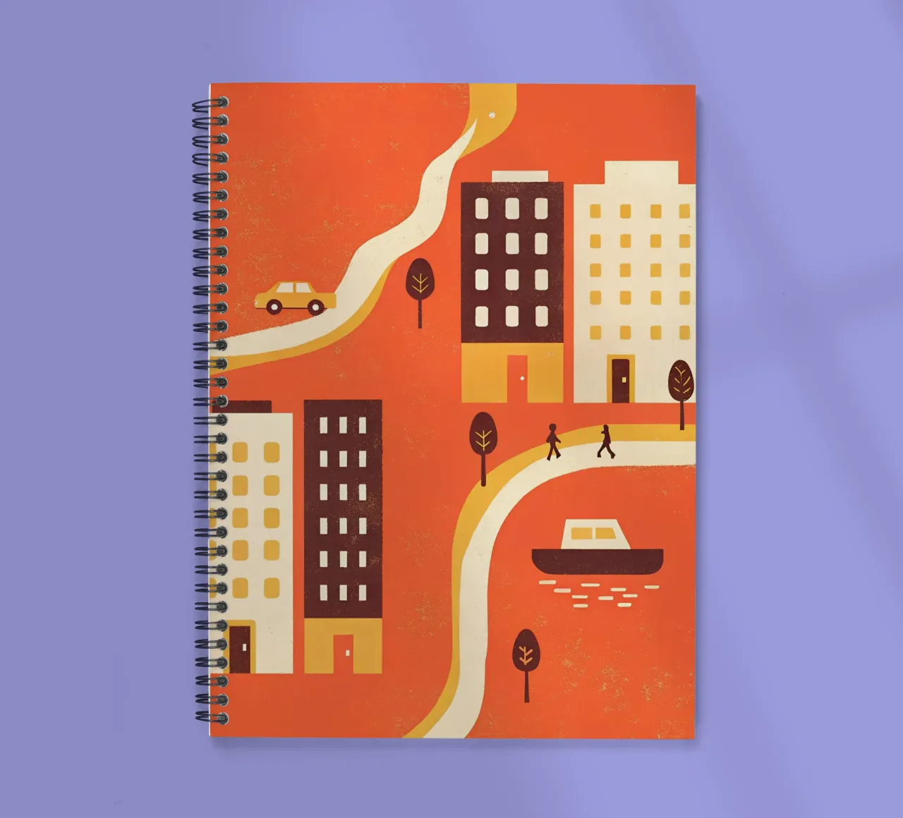 City And Ship View spiral notebook by THE LATEST SHOP