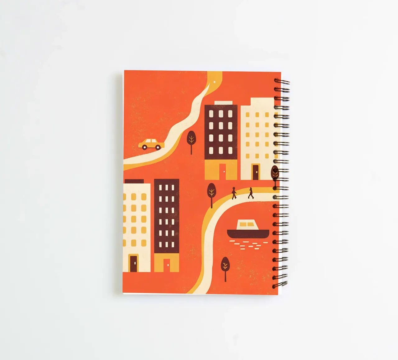 City And Ship View spiral notebook by THE LATEST SHOP