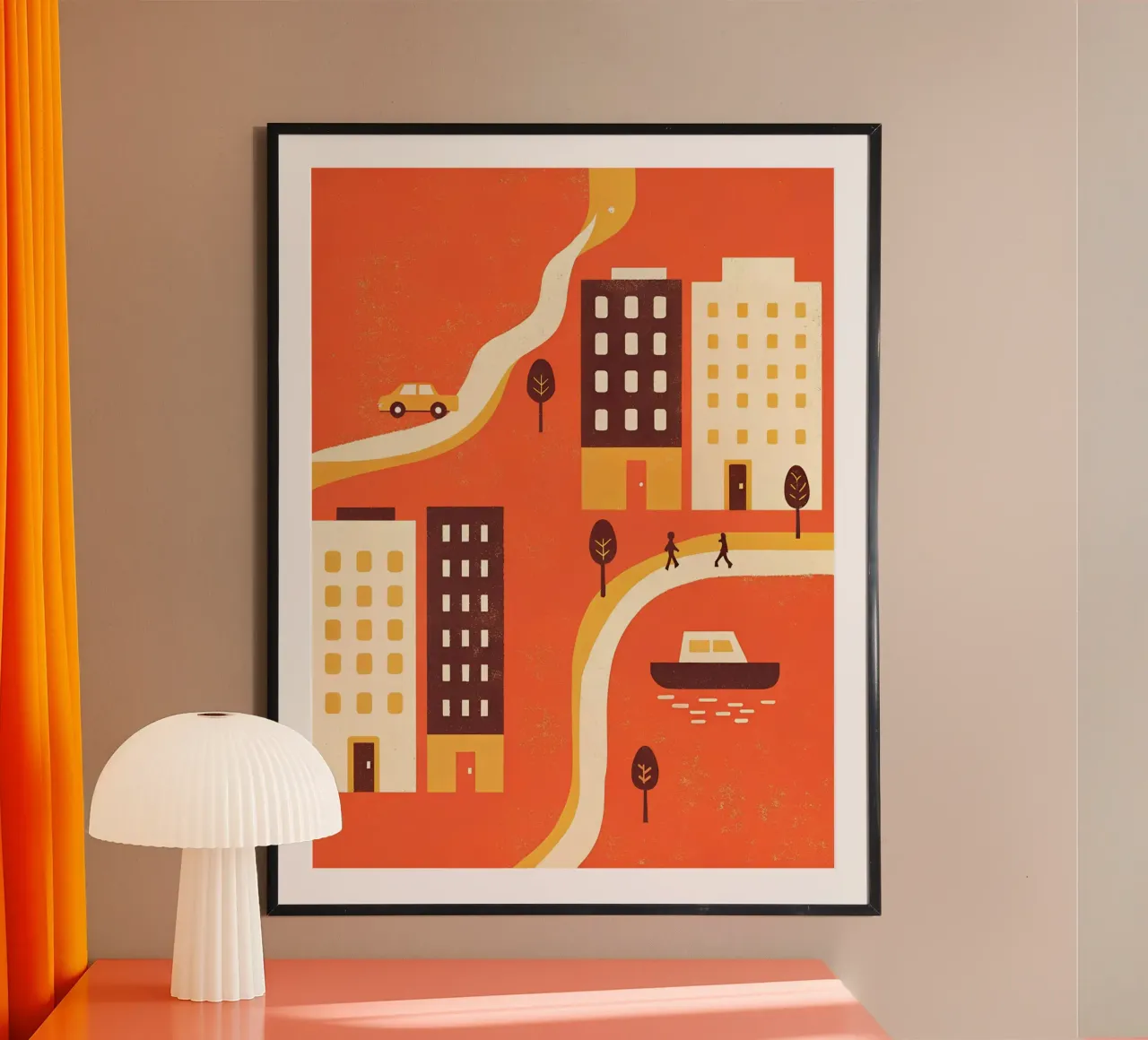 City And Ship View hahnemühle by THE LATEST SHOP