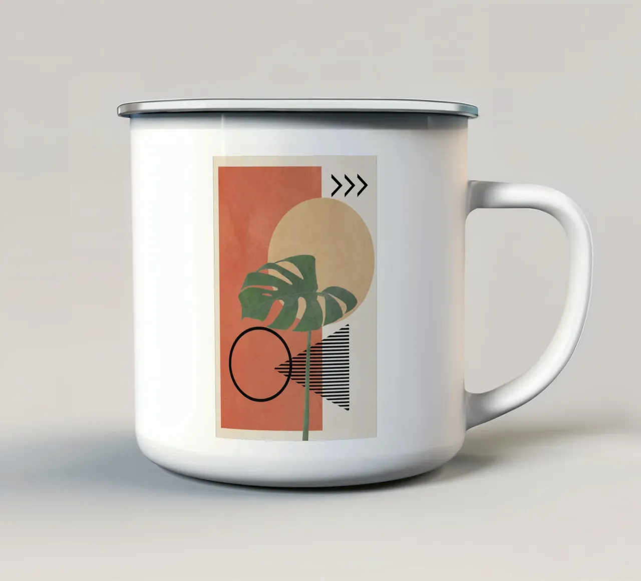 Nature Geometry I tazza in smalto da cityart