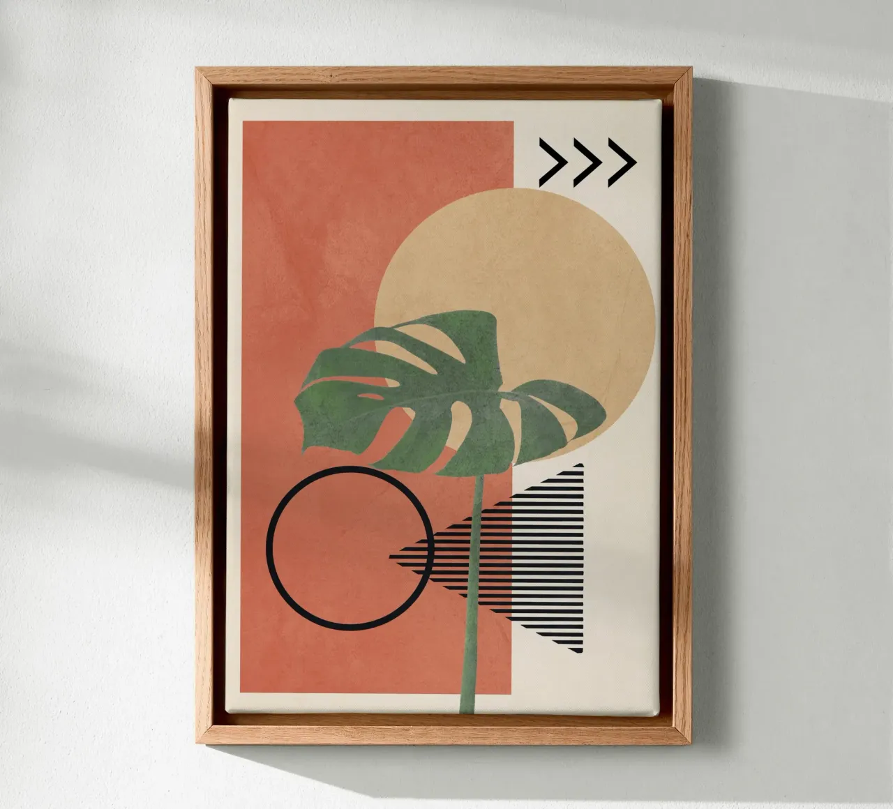 Nature Geometry I tela con Cornice a cassetta da cityart