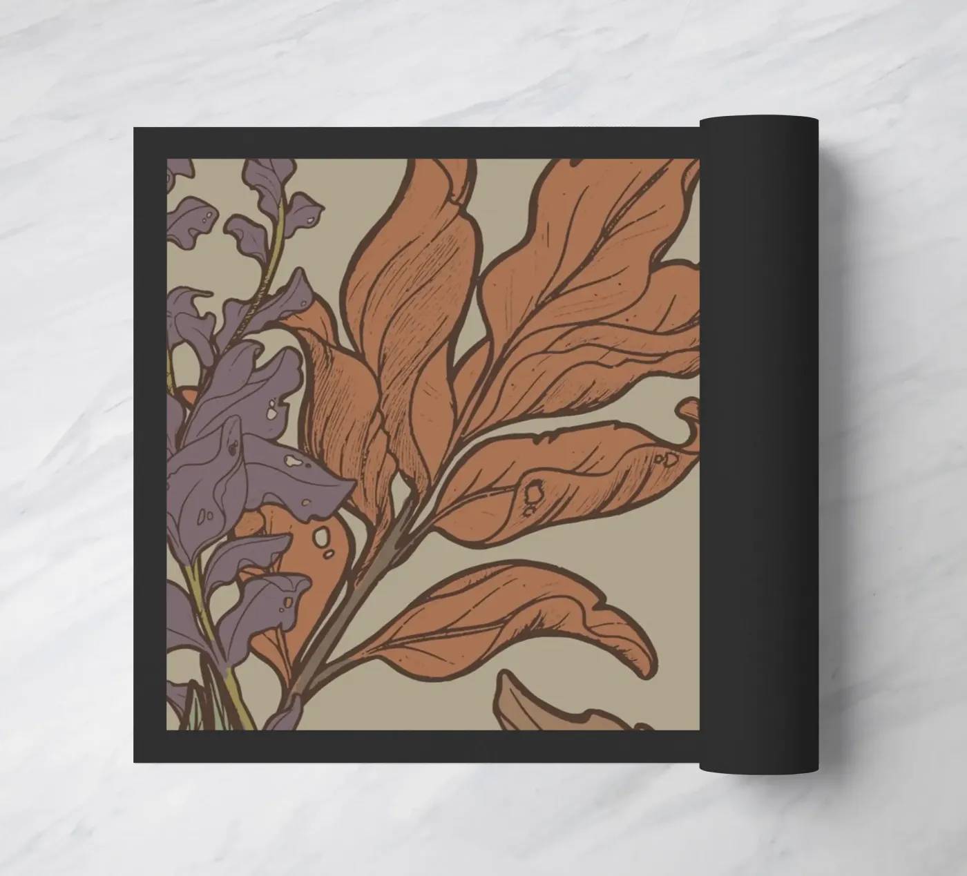 FLORAL PATTERN #3 doormat by SMRT STUDIO