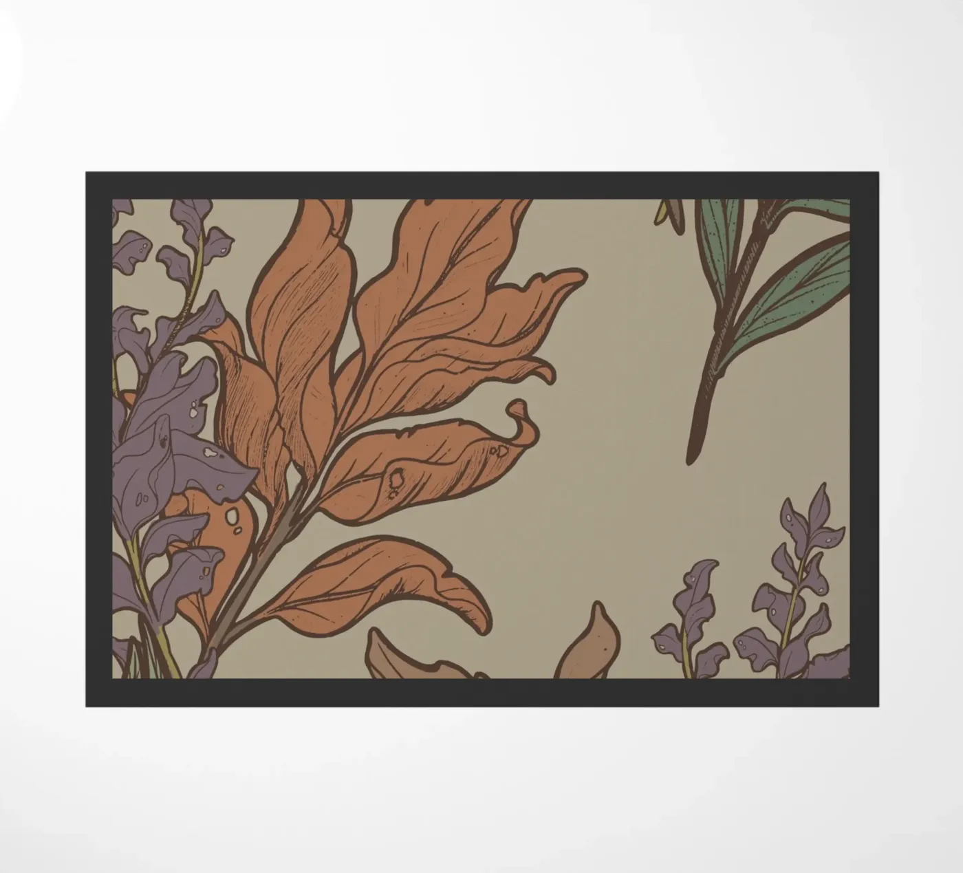 FLORAL PATTERN #3 doormat by SMRT STUDIO