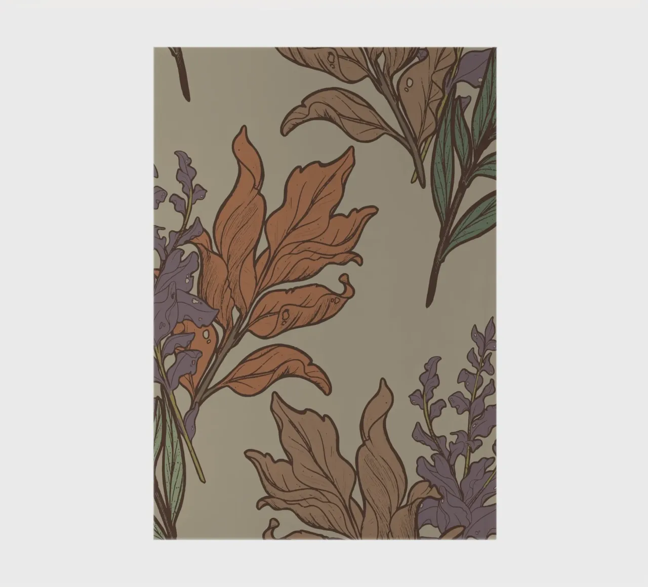 FLORAL PATTERN #3 Notizbuch von Einfach Uebel