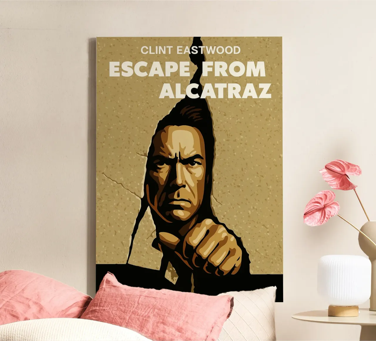 Escape From Alcatraz redrawing imagination reproductions canvas with Floater frame by SIQAYA