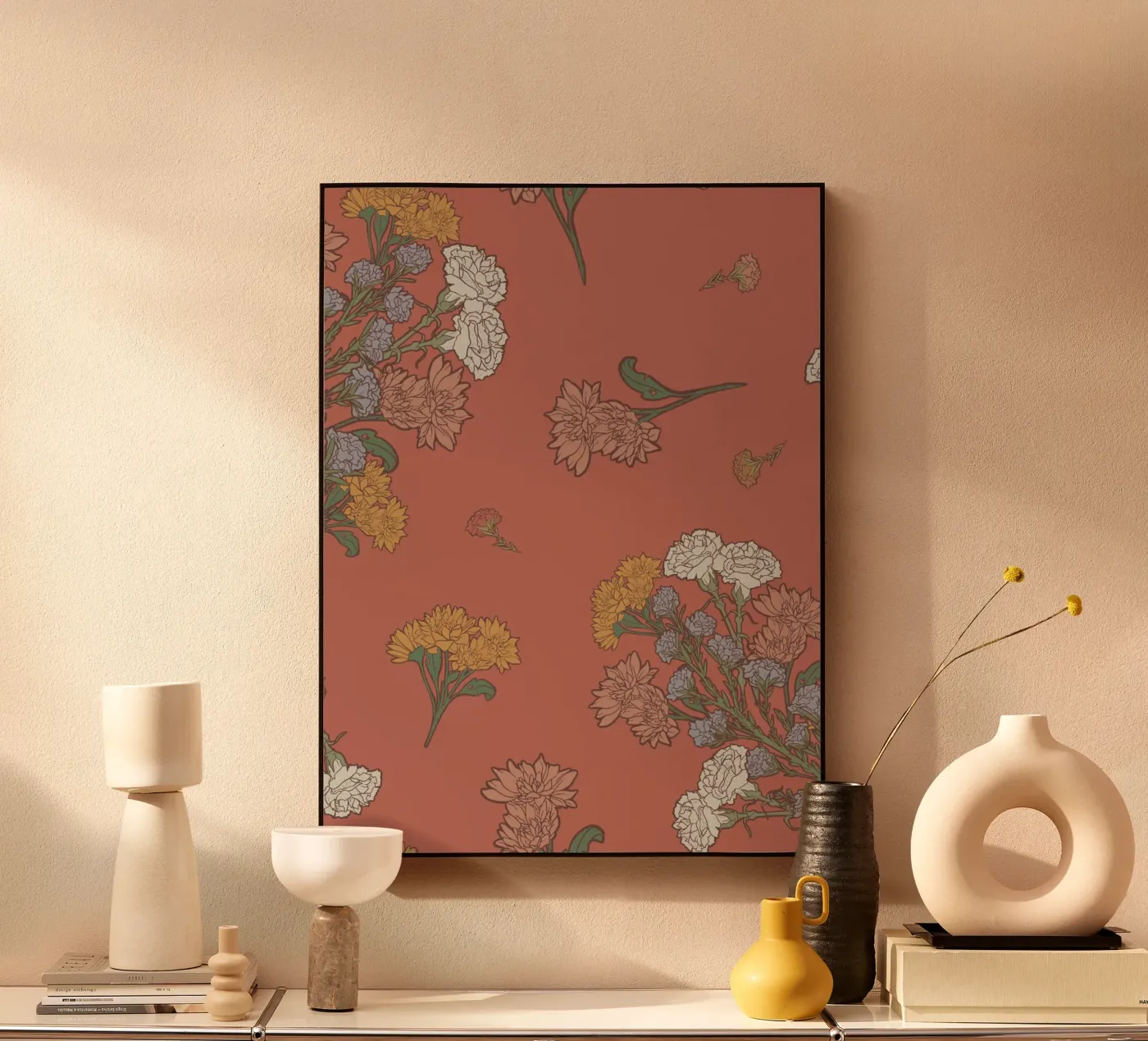 FLORAL PATTERN #4 acrylic glass by SMRT STUDIO