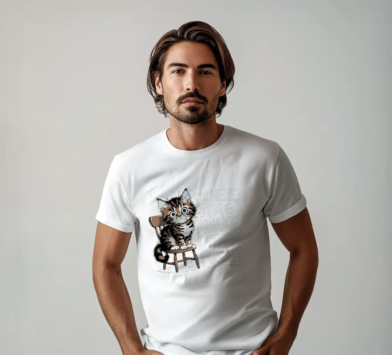 I'm here, I'm awake, don't push it camiseta de edsonramosart