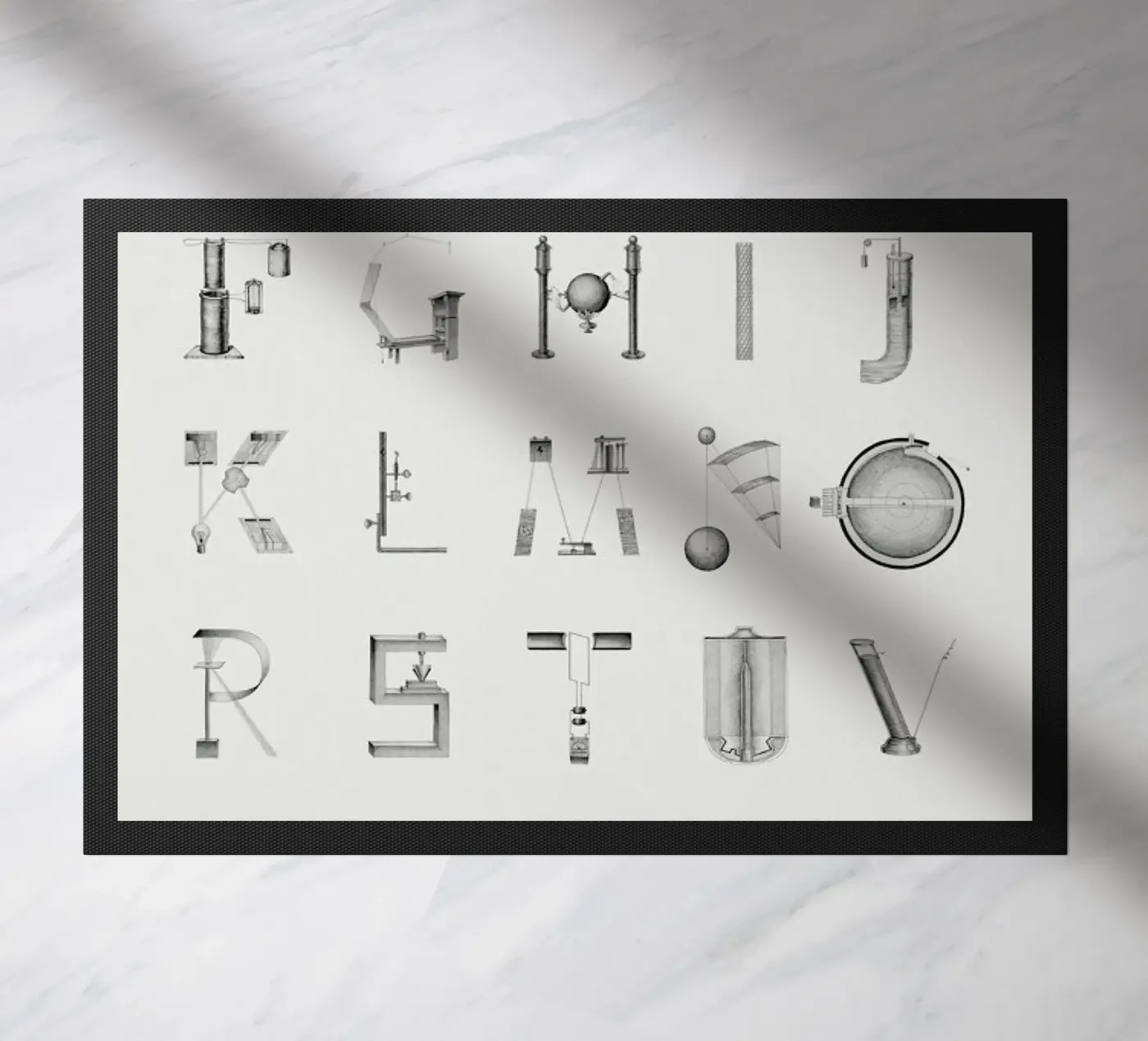 Science letters deurmat van Khyati Trehan