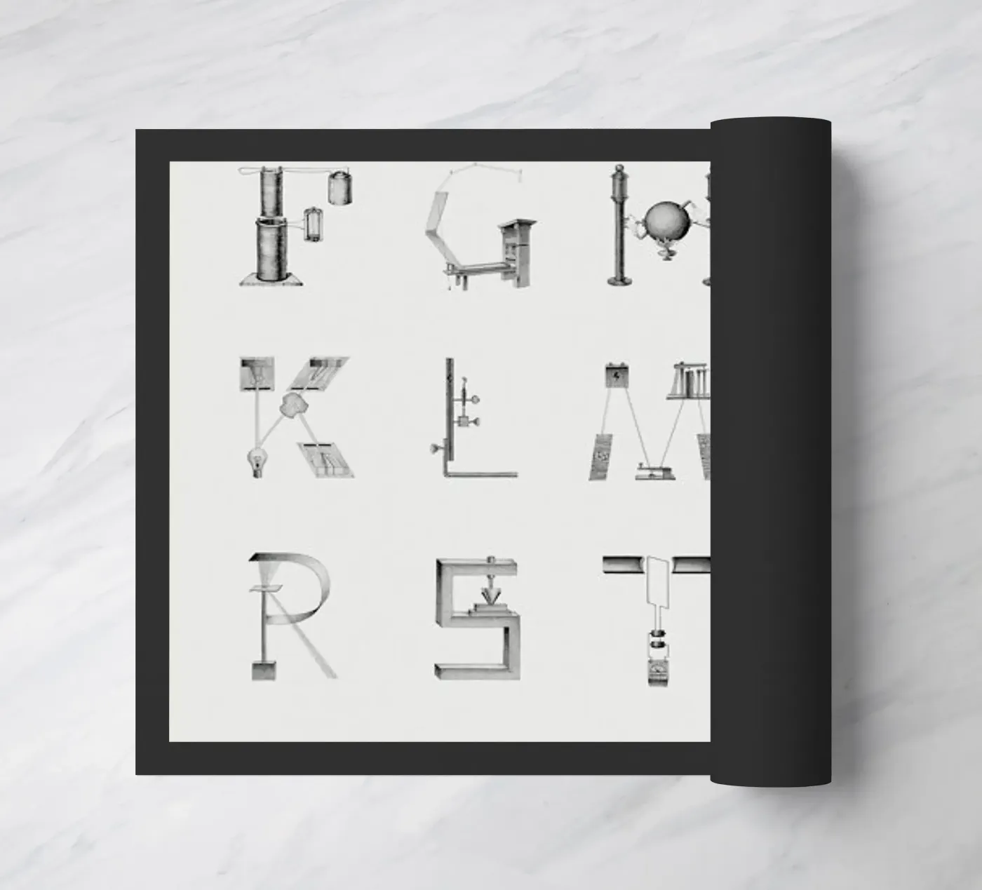 Science letters deurmat van Khyati Trehan