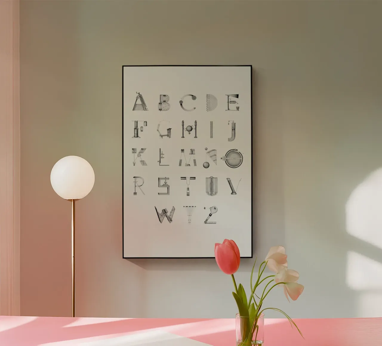 Science letters plexiglass da Khyati Trehan