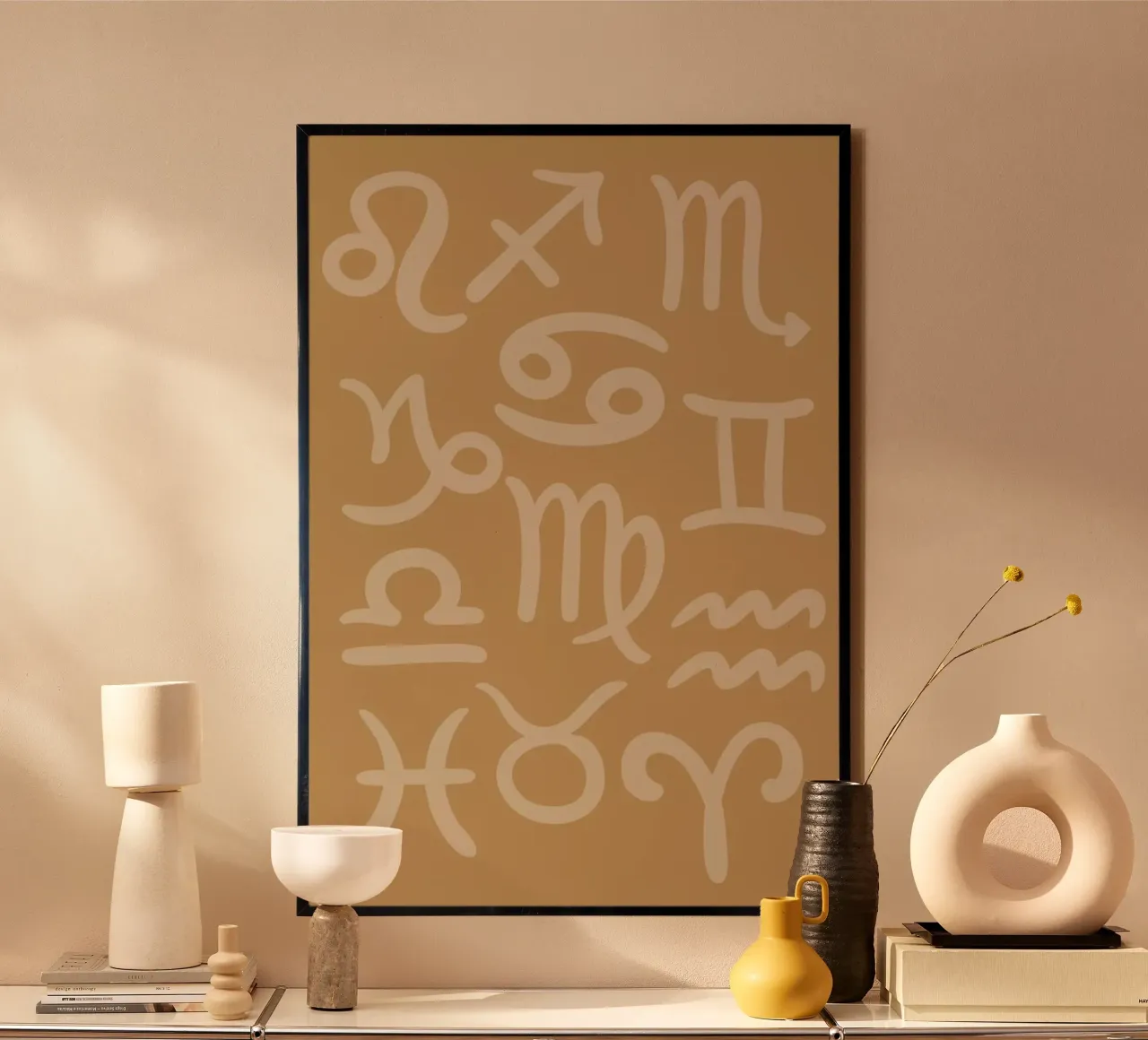 Astrological Signs poster con telaio in plastica da Pure