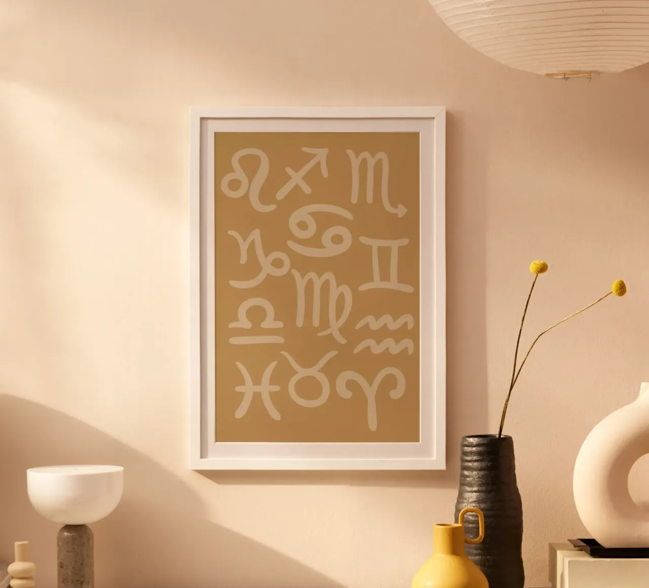 Astrological Signs poster con telaio in plastica da Pure
