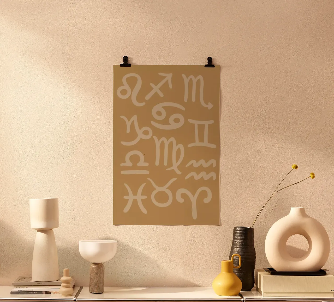 Astrological Signs poster con telaio in plastica da Pure
