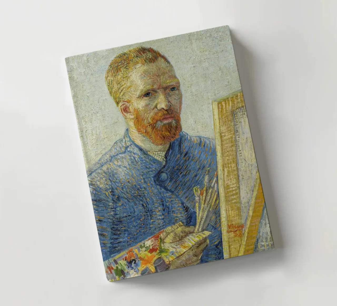 van Gogh, Self-portrait as a painter notebook by Carinaprint