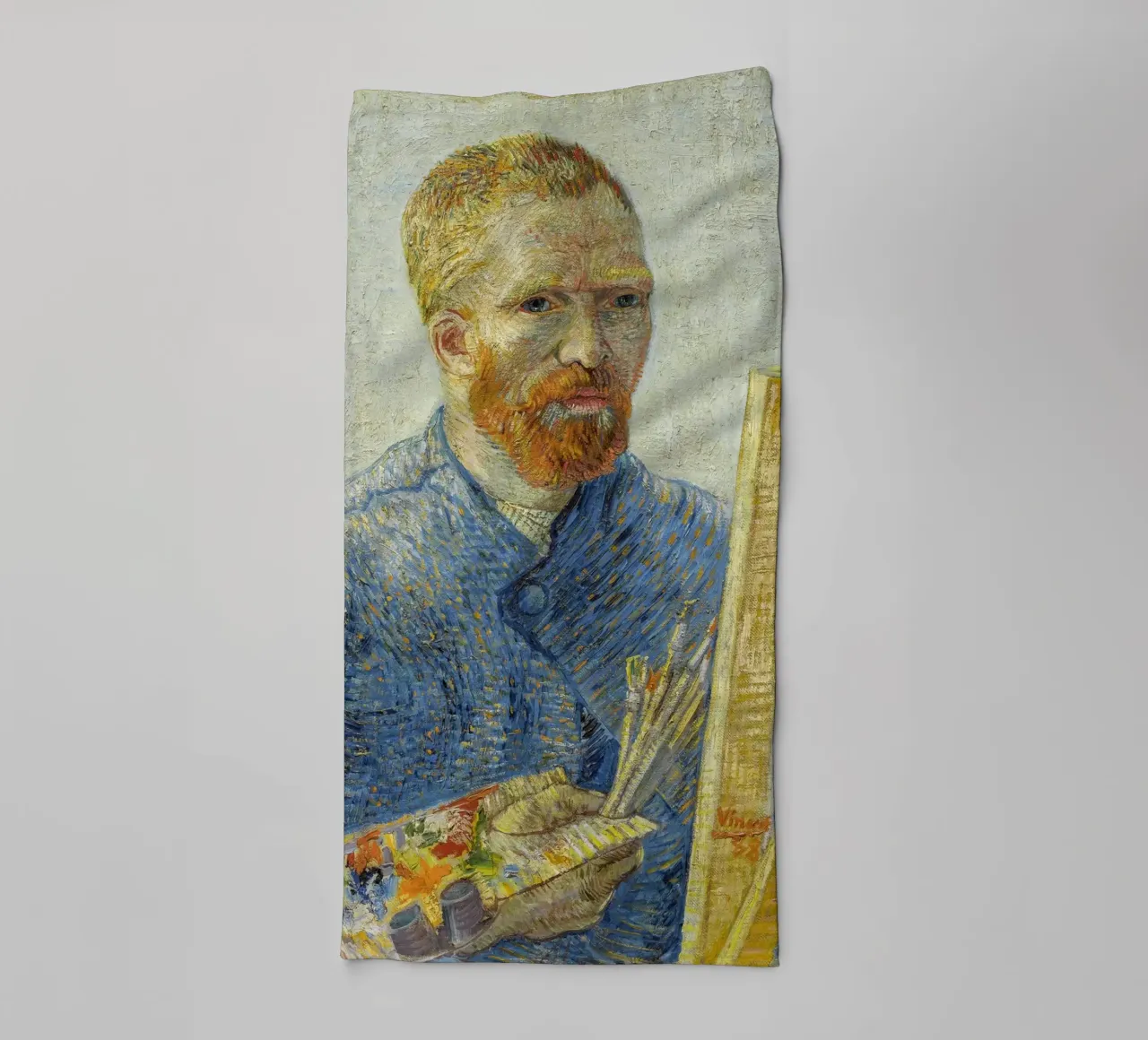 van Gogh, Self-portrait as a painter towel by Carinaprint