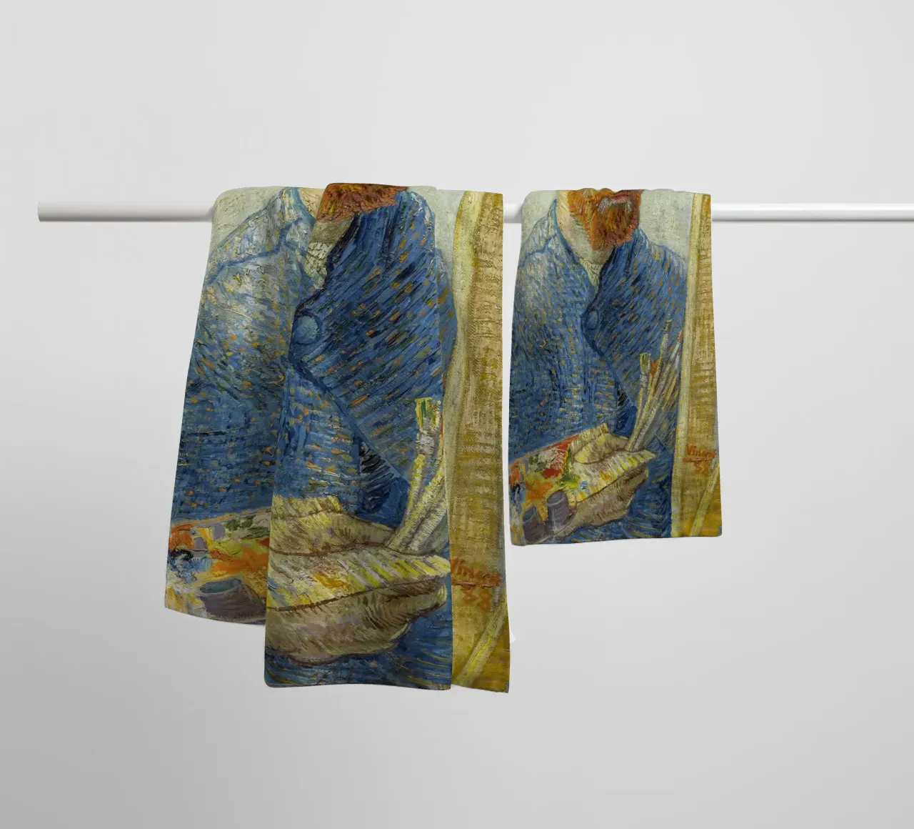 van Gogh, Self-portrait as a painter towel by Carinaprint