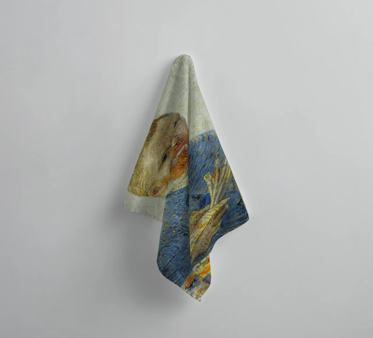 van Gogh, Self-portrait as a painter towel by Carinaprint