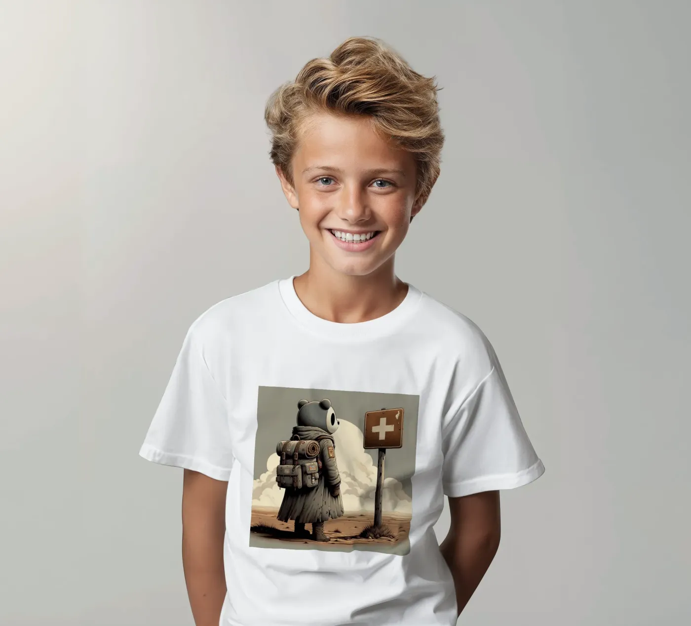 LOST BEAR t-shirt bambini da SMRT STUDIO