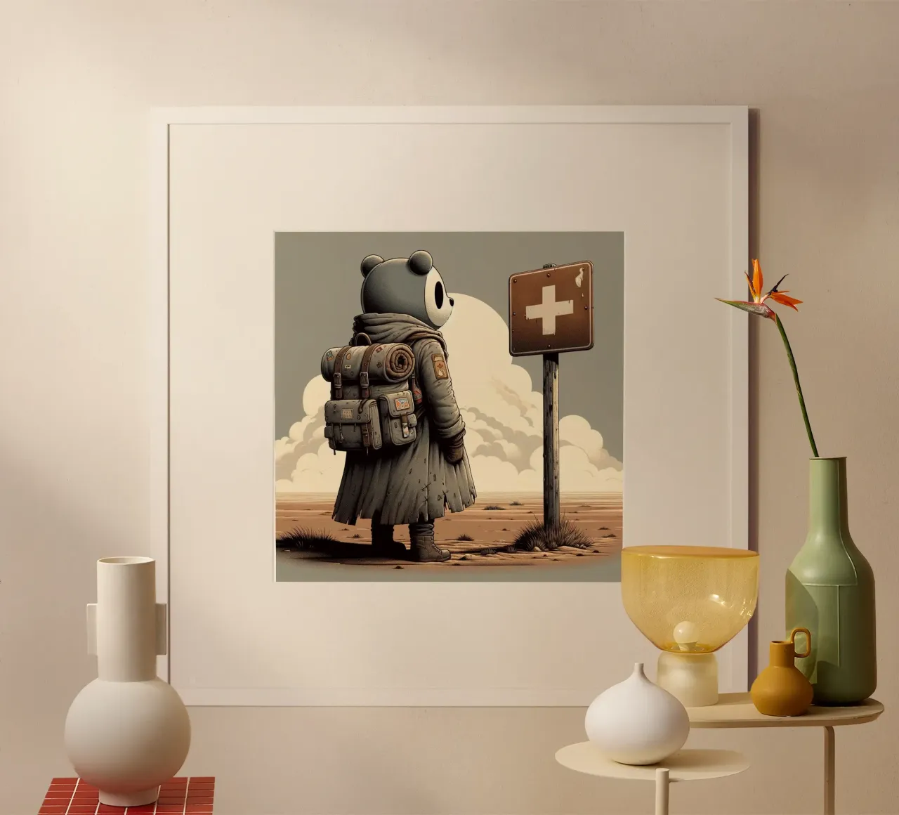 LOST BEAR poster van Einfach Uebel