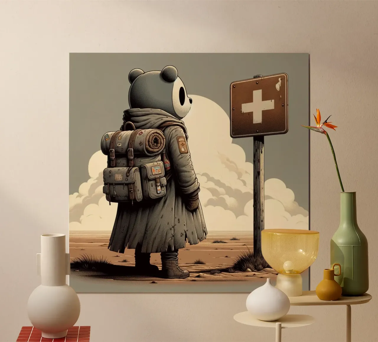 LOST BEAR poster van Einfach Uebel