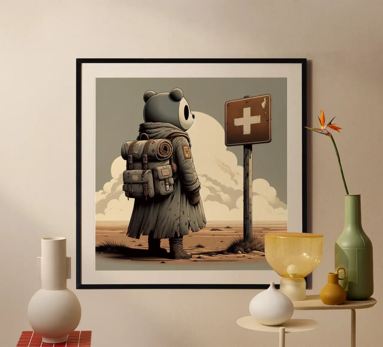 LOST BEAR poster van Einfach Uebel