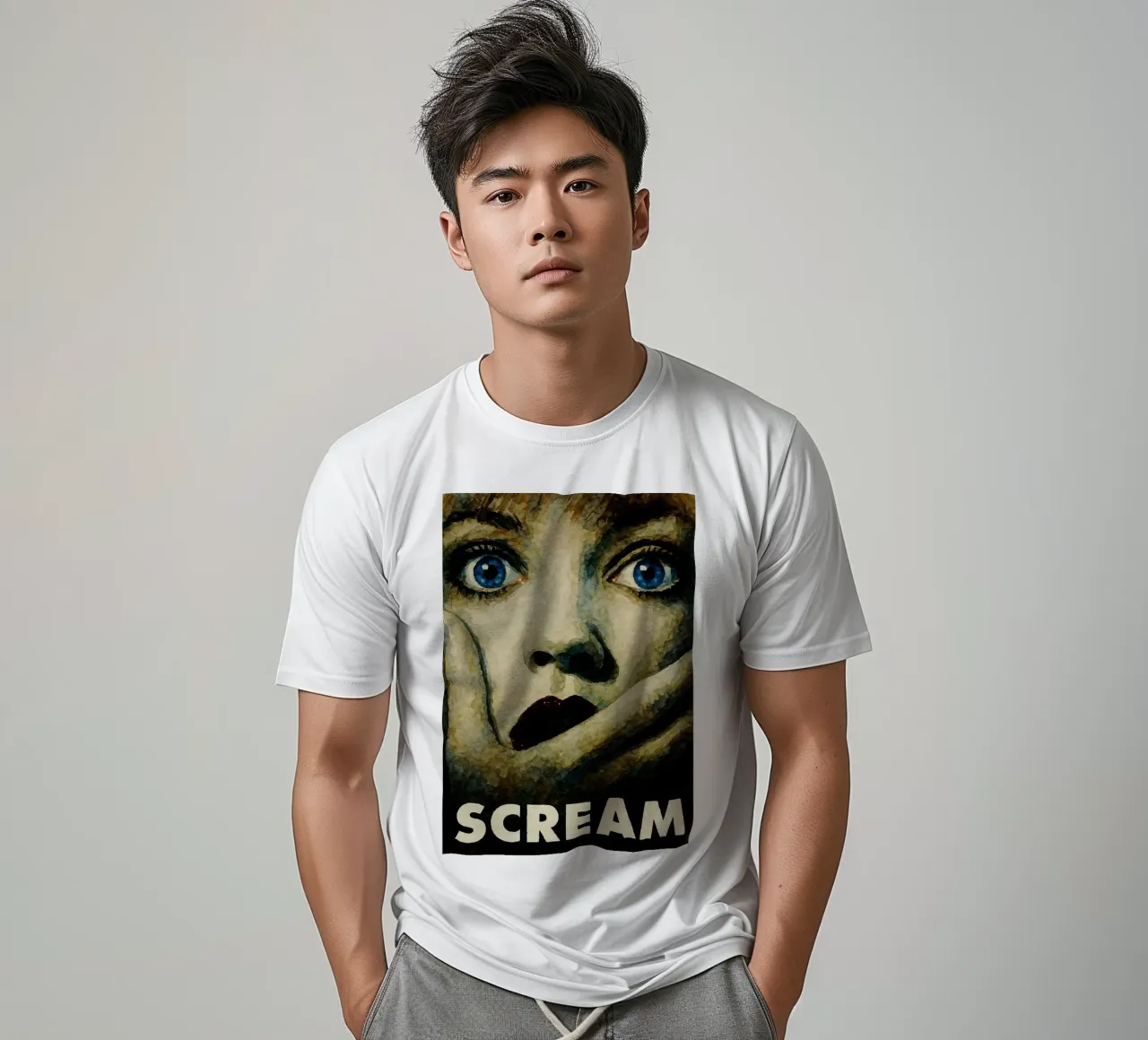 scream repainting imagination t-shirt by SIQAYA