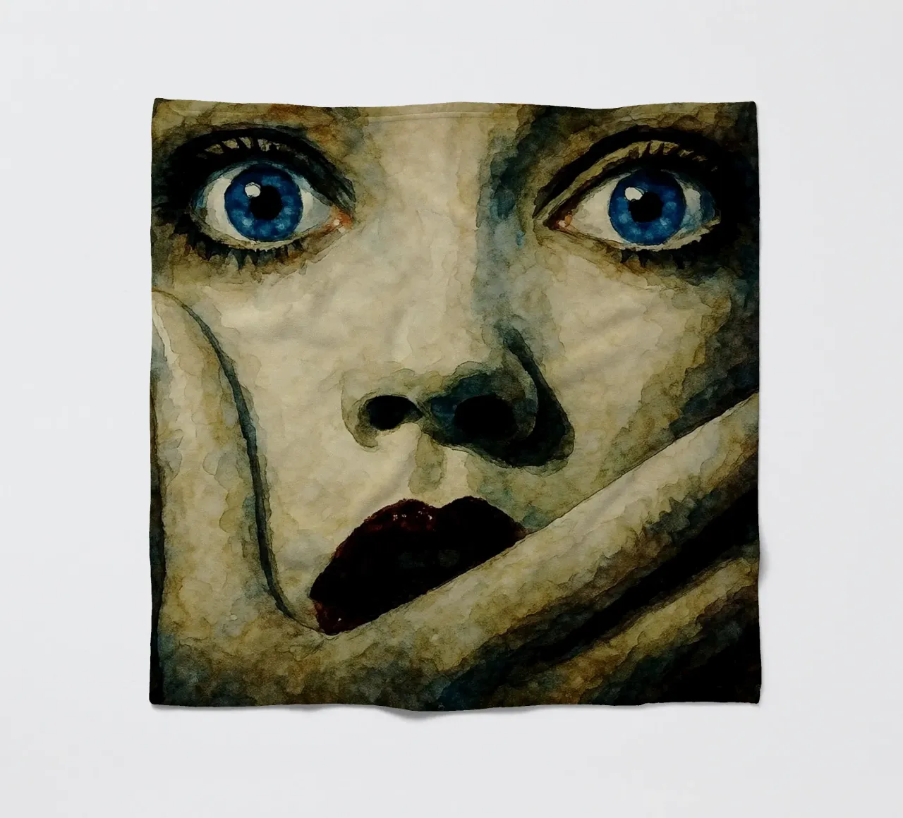 scream repainting imagination fleece blanket by SIQAYA