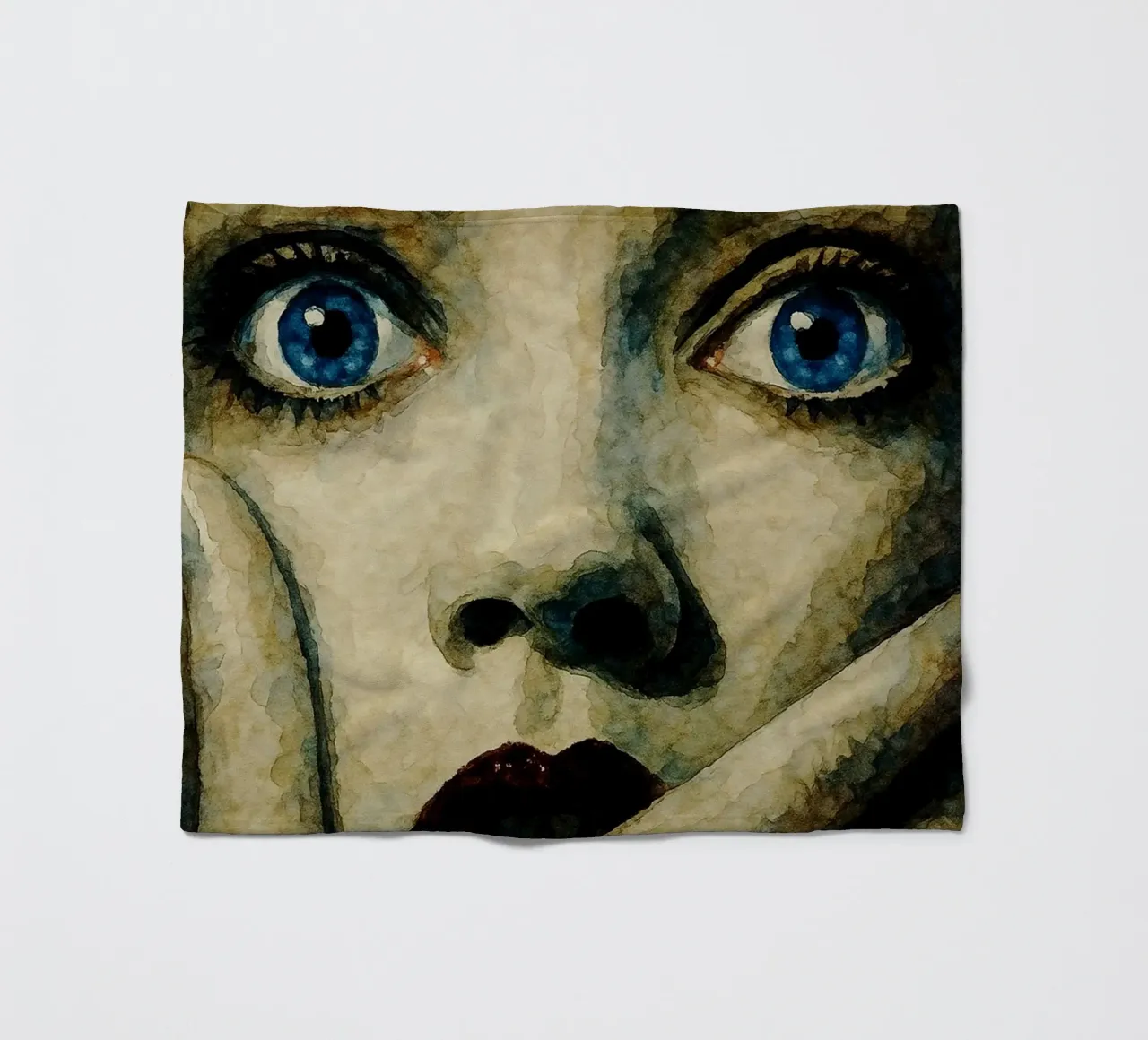 scream repainting imagination fleece blanket by SIQAYA