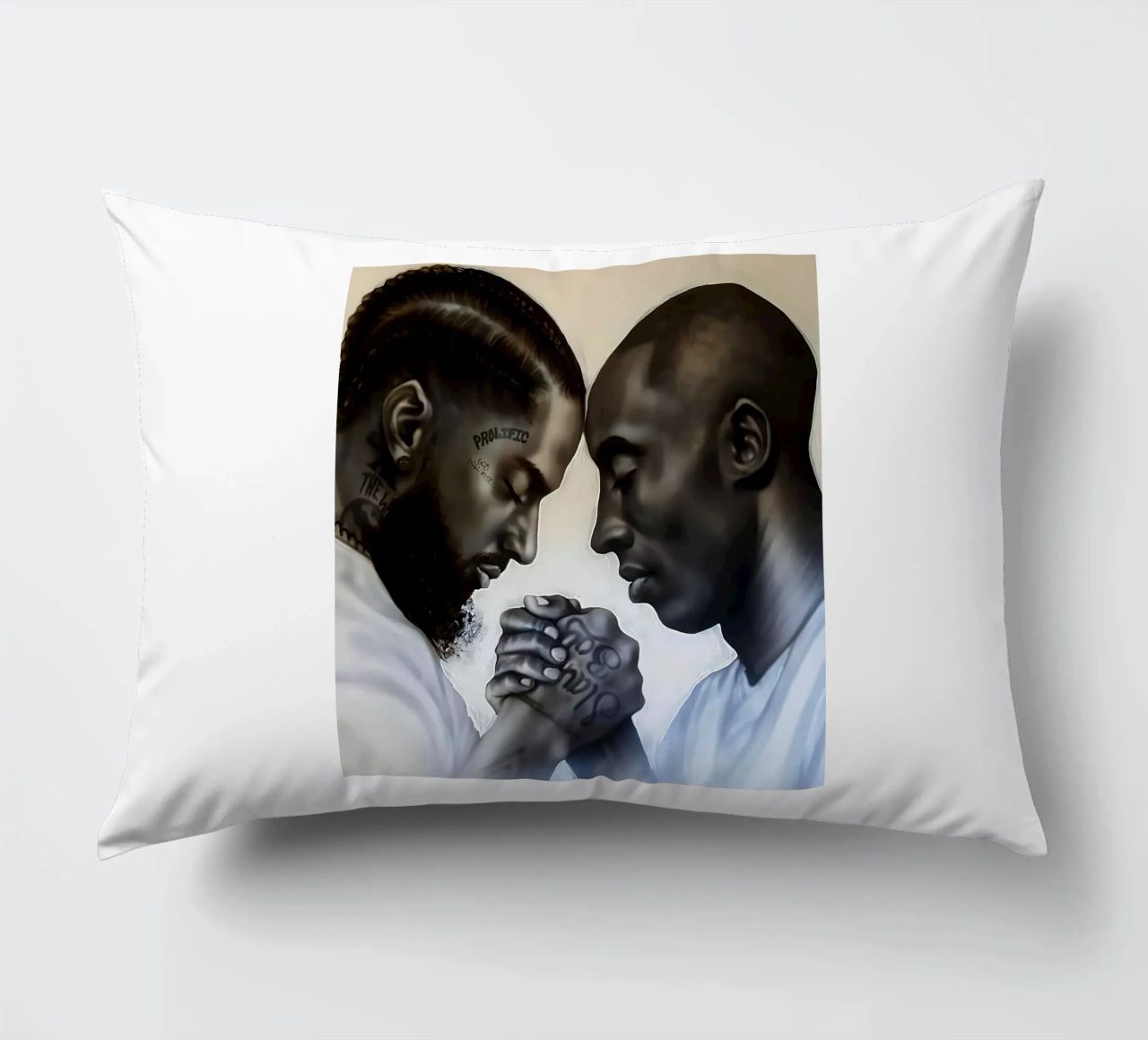 Nipsey Hussle e Kobe Bryant cuscino da Fewasyes