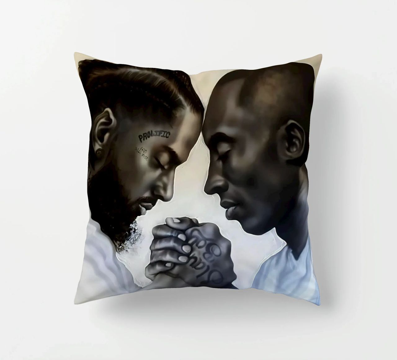 Nipsey Hussle e Kobe Bryant cuscino da Fewasyes