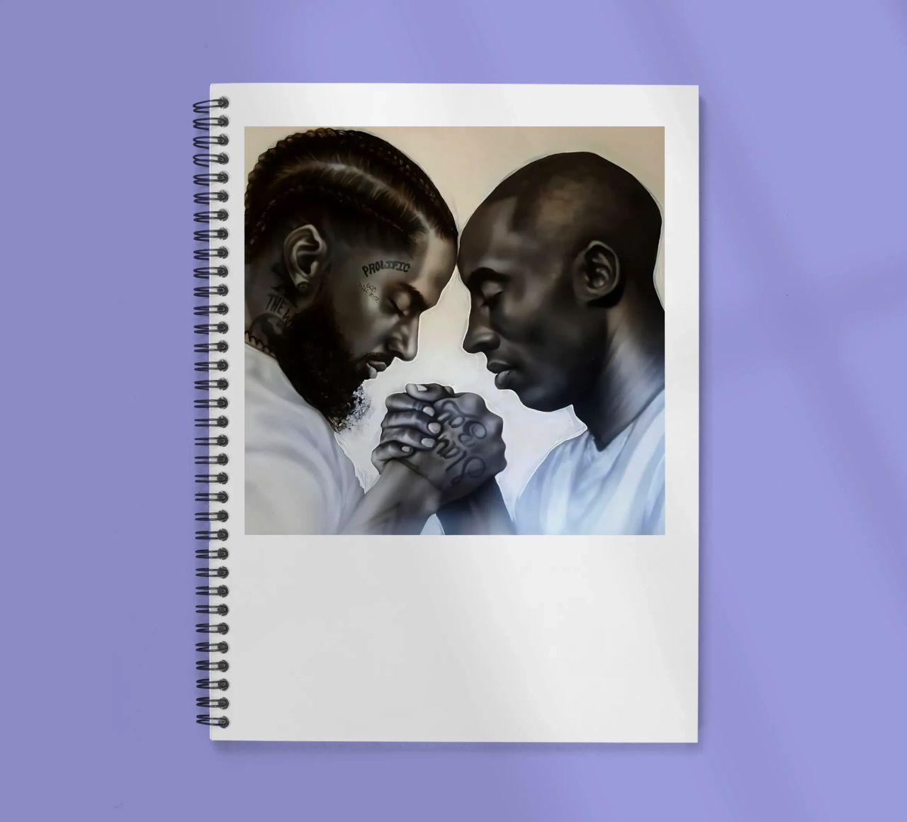 Nipsey Hussle And Kobe Bryant spiral notebook by Fewasyes