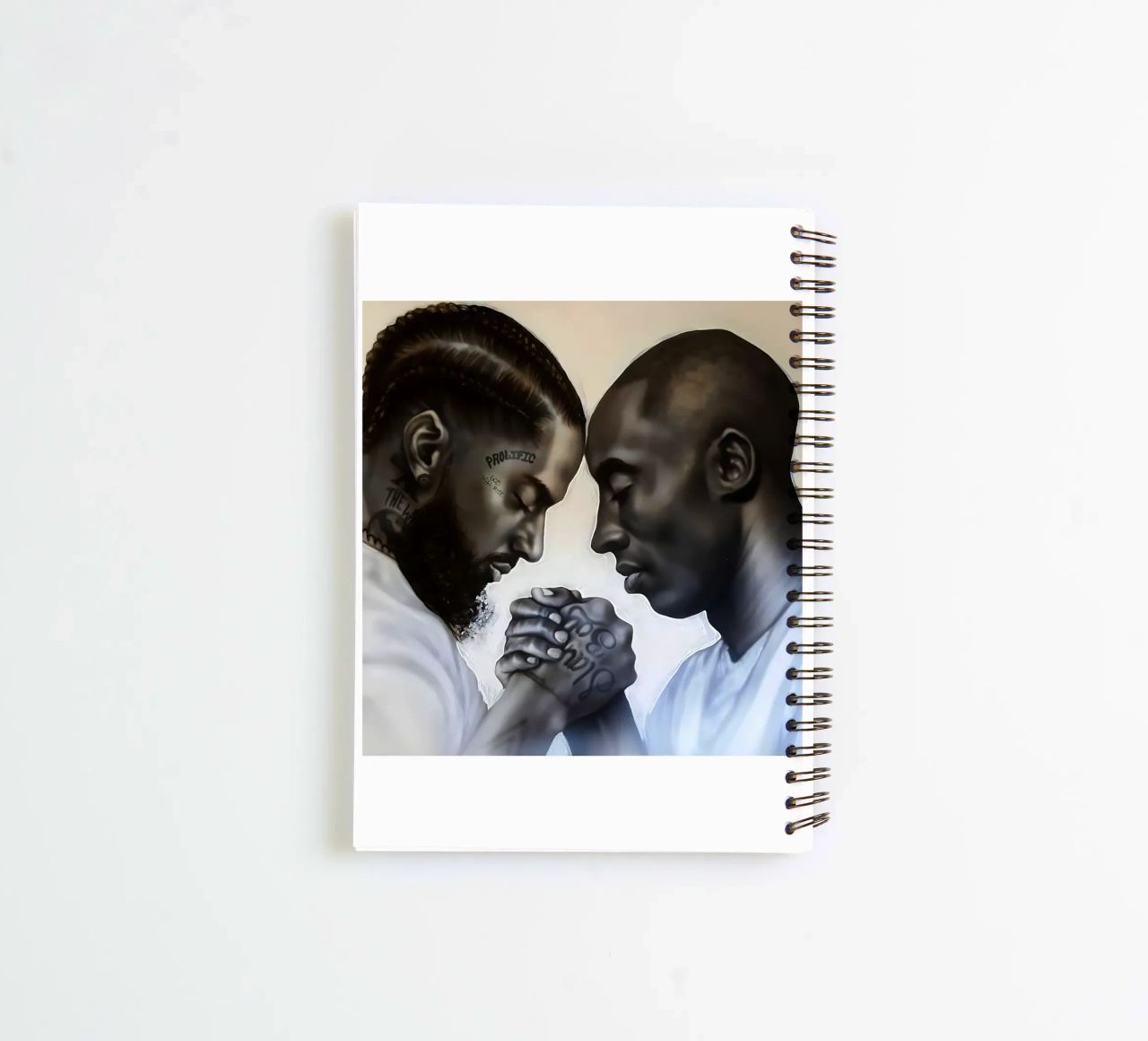 Nipsey Hussle And Kobe Bryant spiral notebook by Fewasyes