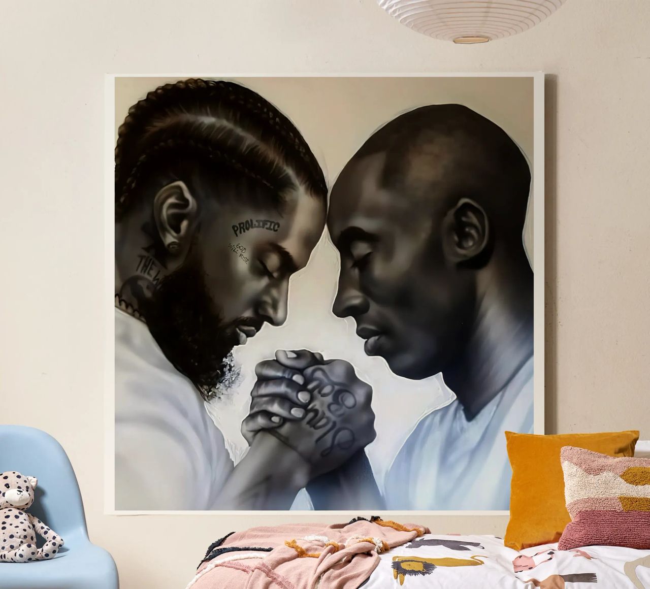 Nipsey Hussle e Kobe Bryant tela da Fewasyes
