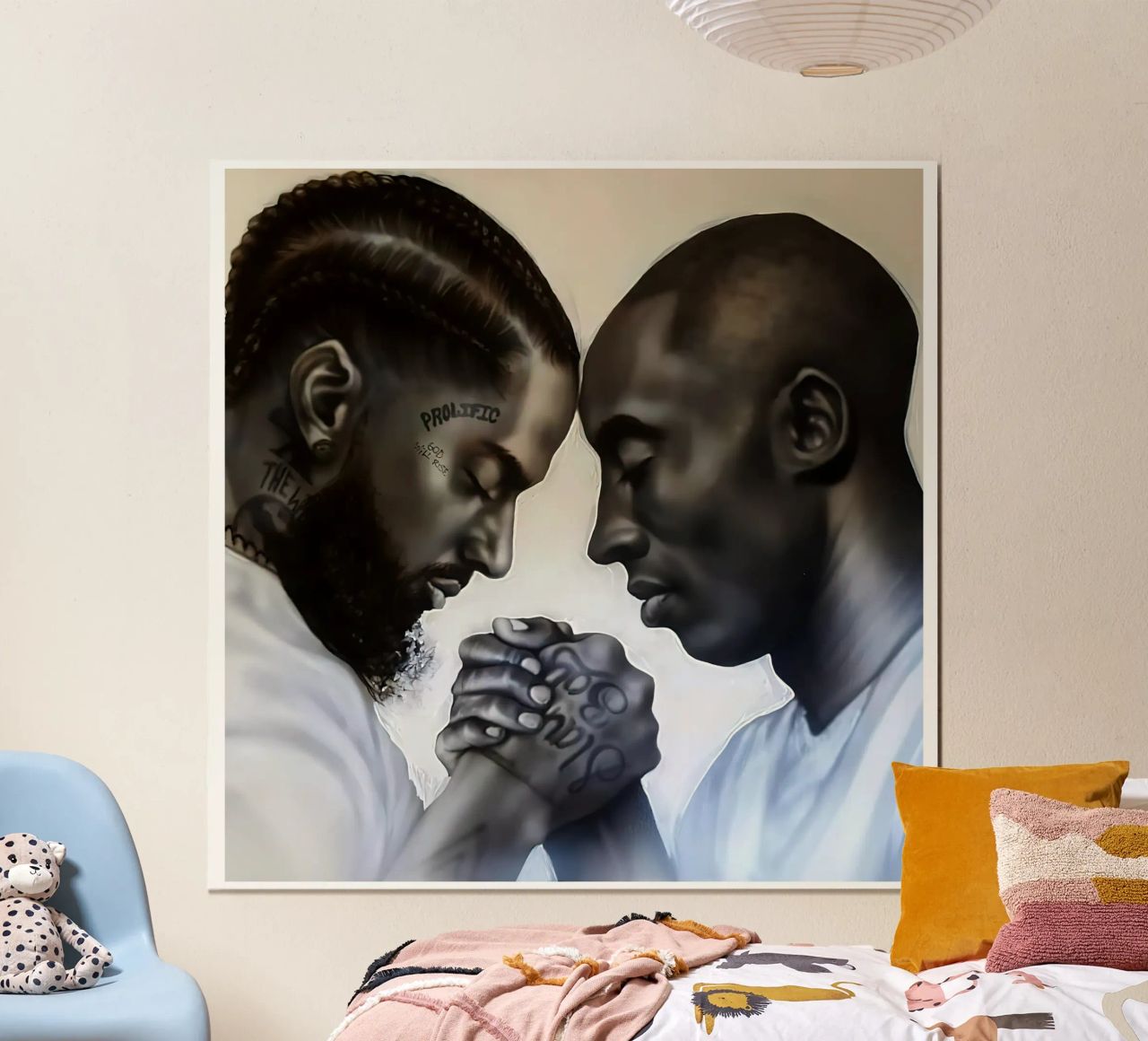 Nipsey Hussle e Kobe Bryant carta hahnemühle da Fewasyes