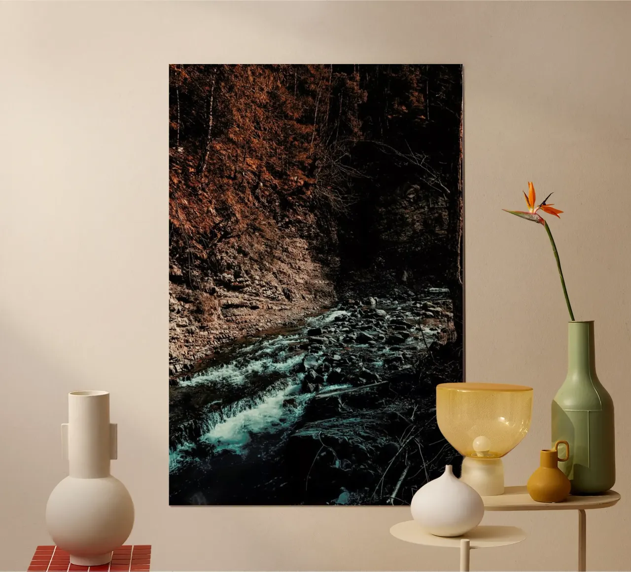 Idyllic River Through The Woods III carta hahnemühle da Sebastian Hilgetag