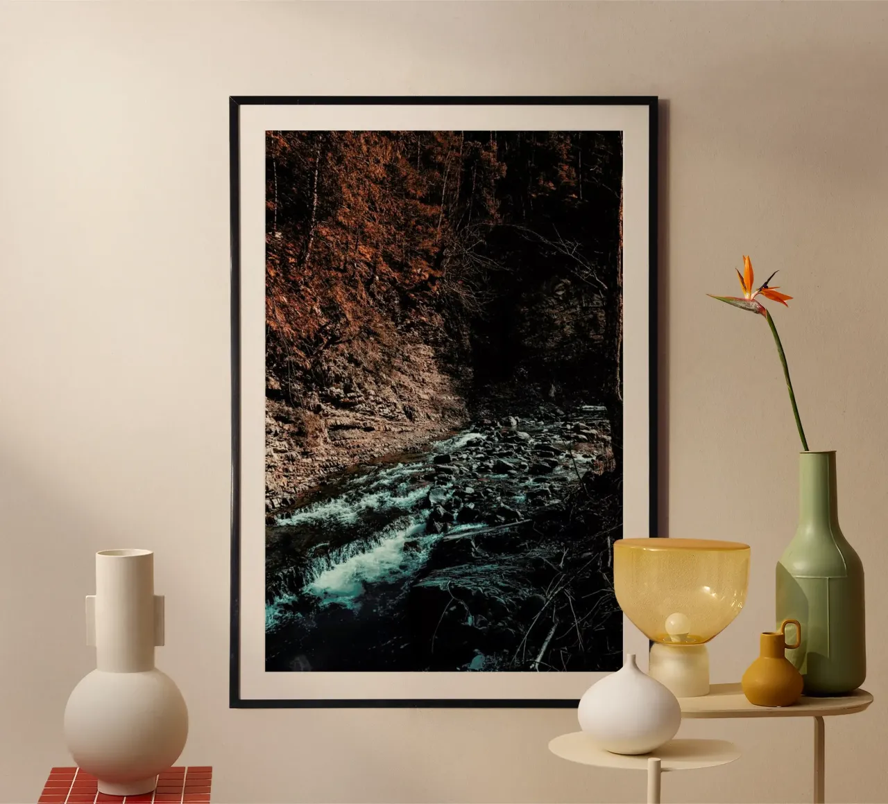 Idyllic River Through The Woods III carta hahnemühle da Sebastian Hilgetag