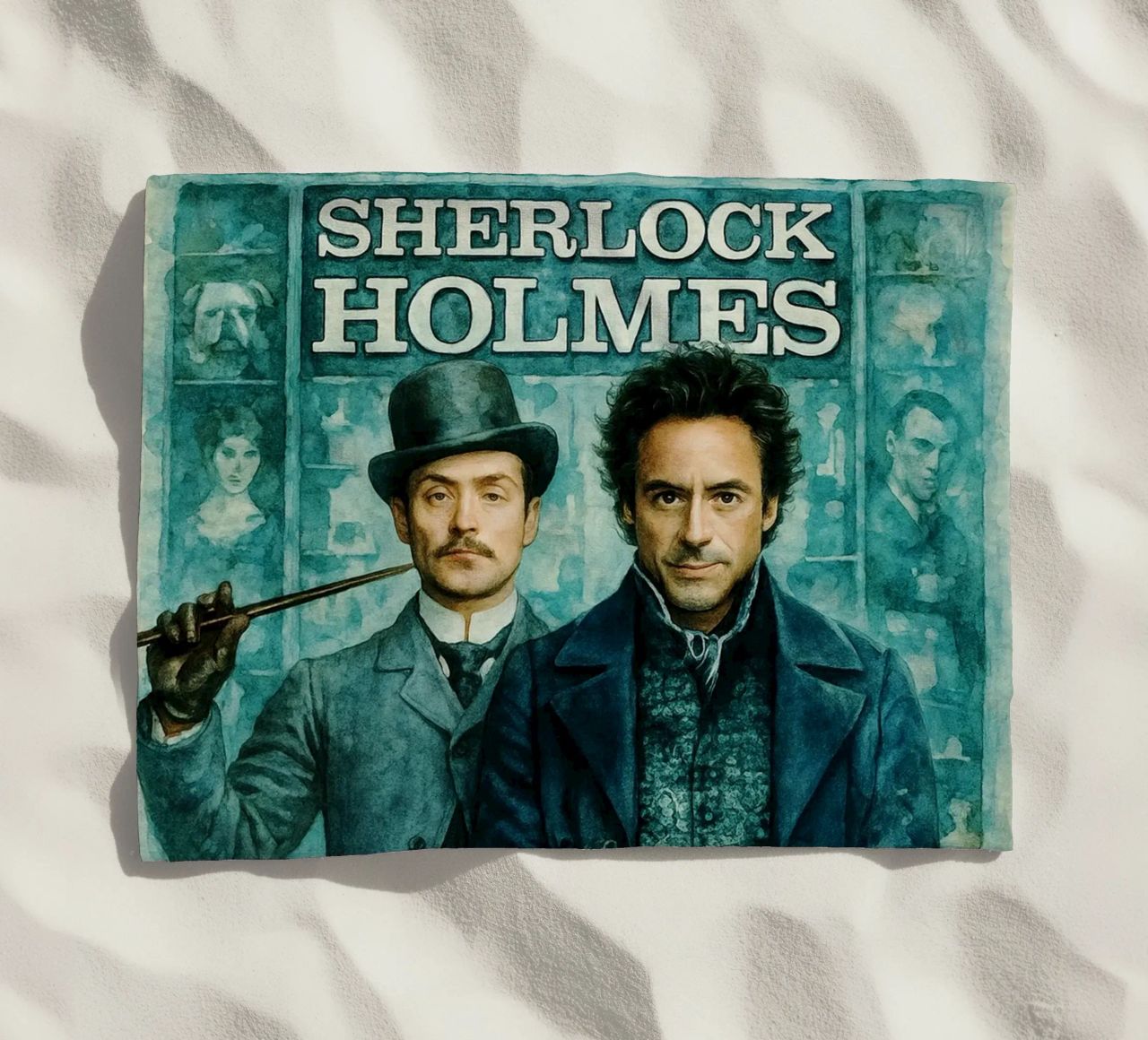sherlock holmes ridipingere l'immaginazione telo mare da SIQAYA