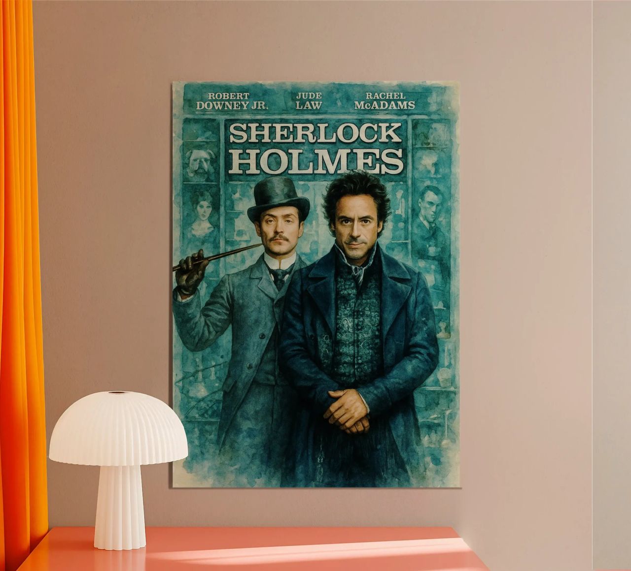 sherlock holmes repeindre l'imagination poster de SIQAYA