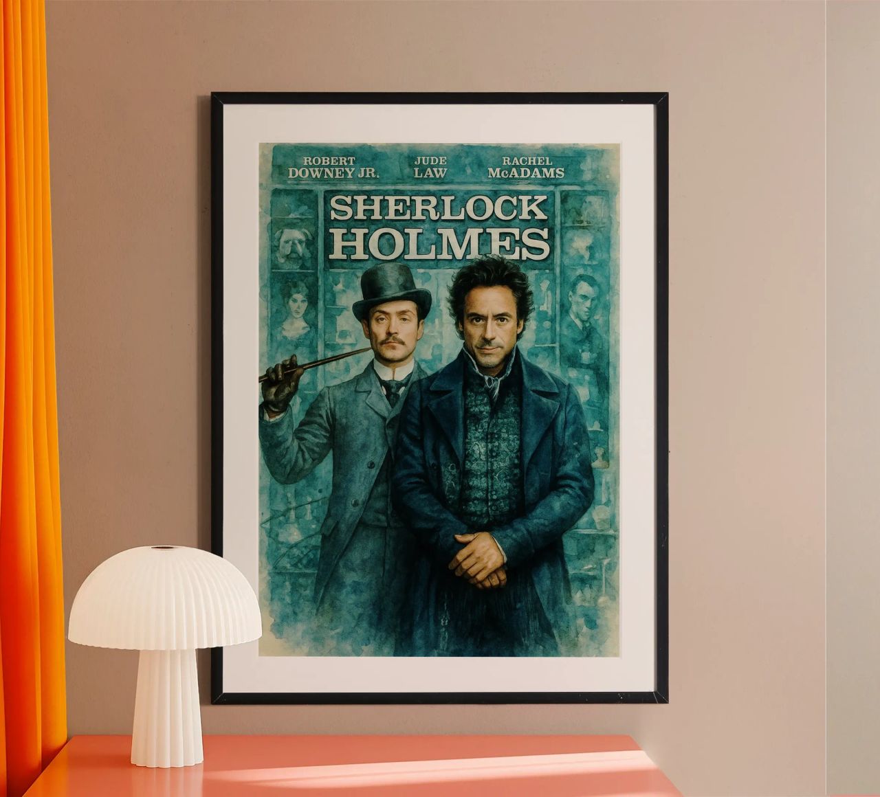 sherlock holmes repeindre l'imagination poster de SIQAYA