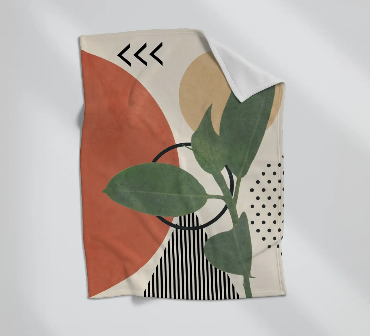 Nature Geometry III coperta in pile da cityart