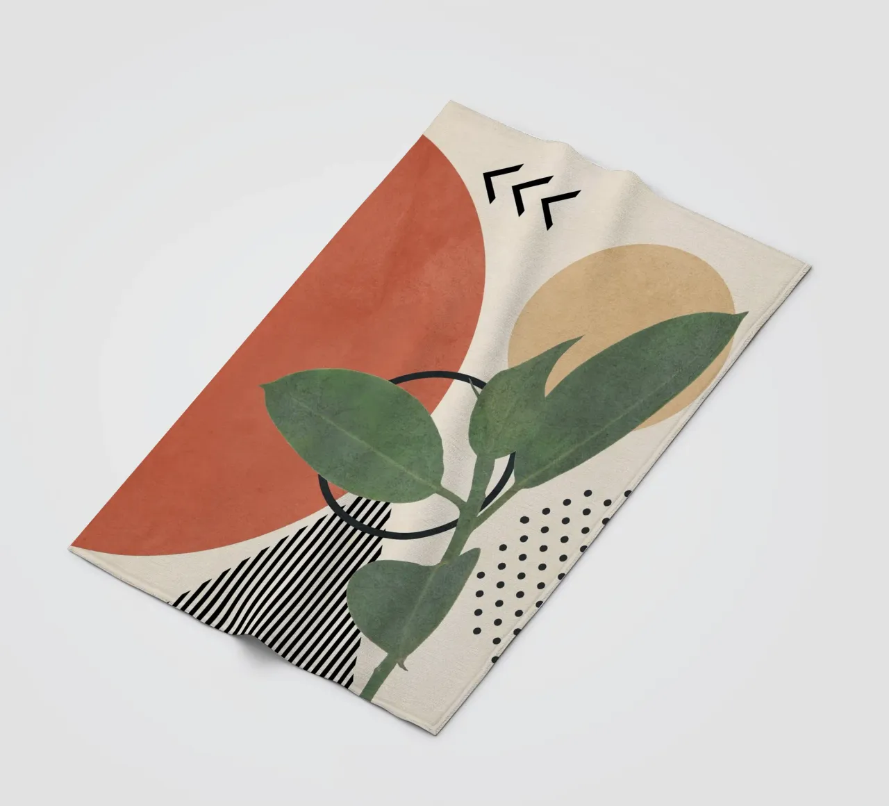 Nature Geometry III coperta in pile da cityart