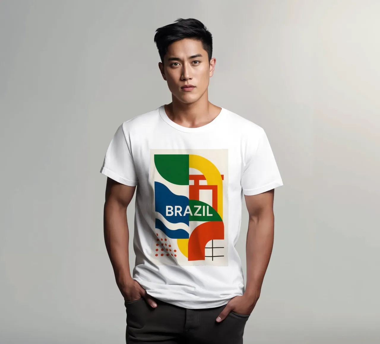 Brasile - Un turbine di colori ed energia t-shirt da JETLAG | affiches voyage